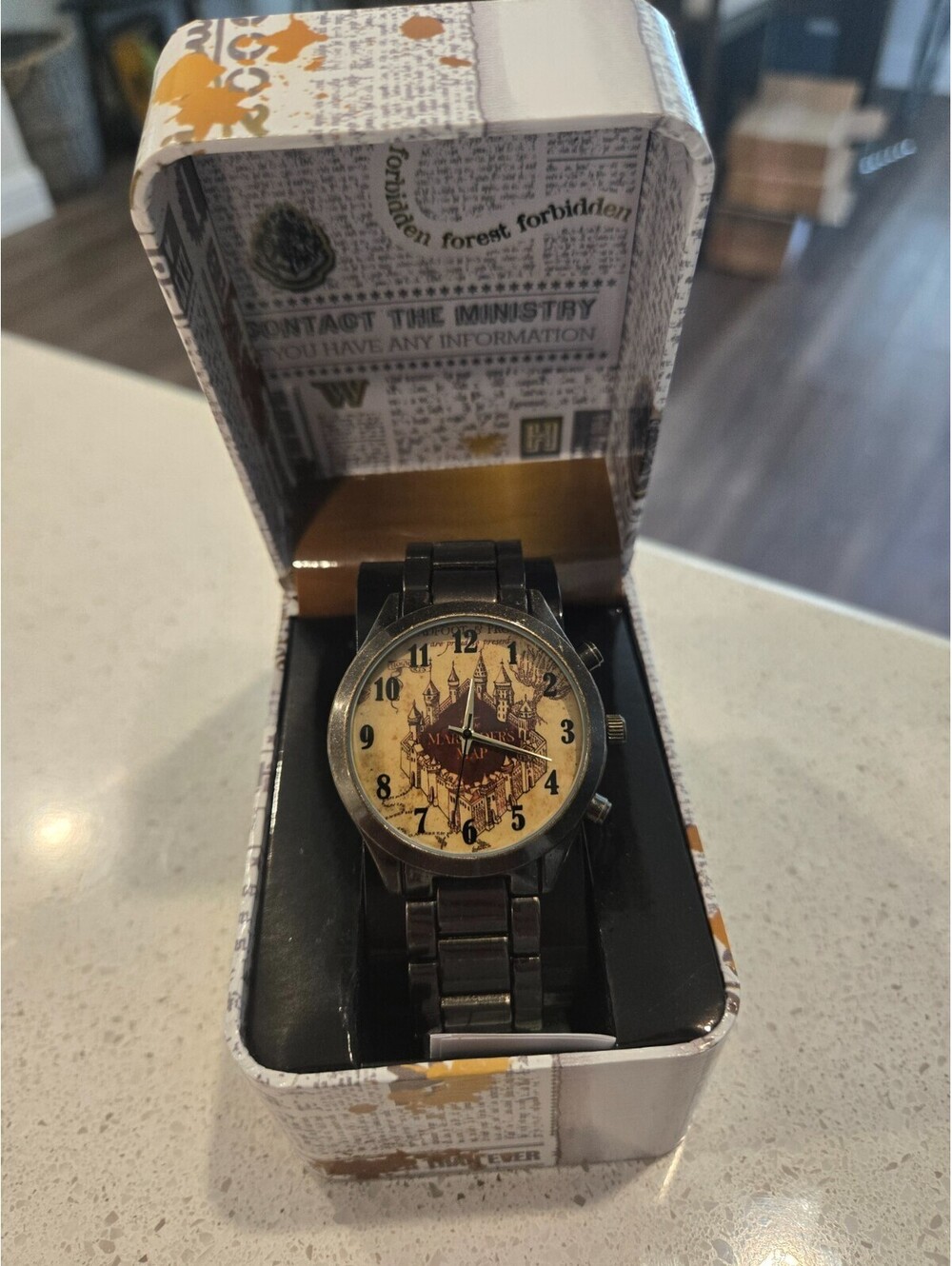 Harry Potter 890475 Marauders Map Watch with Metal Band